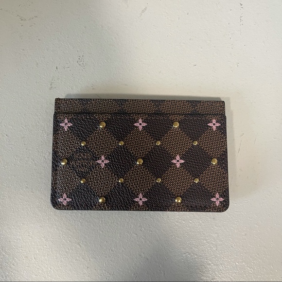 Louis Vuitton Ebene Card Holder Studs - Picture 2 of 12